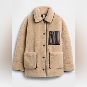 Gap × Sandy Liang Reversible Vegan Leather Sherpa Jacket
